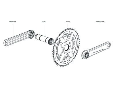 ROTOR ALDHU Crank Arms 170mm Black